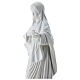 Our Lady of Medjugorje Regina Pacis, white marble dust, 40 cm, OUTDOOR s4