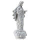 Our Lady of Medjugorje Regina Pacis, white marble dust, 40 cm, OUTDOOR s5