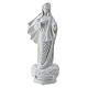 Madonna Medjugorje polvere marmo Regina Pacis bianco 40 cm ESTERNO s1