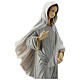 Virgen de Medjugorje vestido gris polvo mármol 40 cm pintada EXTERIOR s4