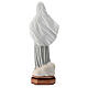 Virgen de Medjugorje vestido gris polvo mármol 40 cm pintada EXTERIOR s7