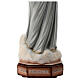 Mary Queen of Peace statue grey robes reconstituted marble 40 cm OUTDOORS s6