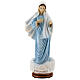 Virgen Medjugorje polvo de mármol 30 cm pintada EXTERIOR s1