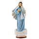 Lady of Medjugorje statue in blue tunic reconstituted marble 20 cm s1