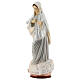 Mary Queen of Peace statue grey robes reconstituted marble 20 cm s3