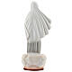 Mary Queen of Peace statue grey robes reconstituted marble 20 cm s5
