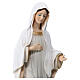 Our Lady of Medjugorje with grey dress, painted marble dust, 40 cm, OUTDOOR s2