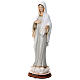 Our Lady of Medjugorje with grey dress, painted marble dust, 40 cm, OUTDOOR s3