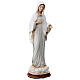 Our Lady of Medjugorje with grey dress, painted marble dust, 40 cm, OUTDOOR s4