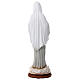 Imagem Nossa Senhora de Medjugorje túnica cinzenta sobre nuvem pó de mármore pintado à mão 42,5x16 cm PARA EXTERIOR s5