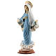 Virgen de Medjugorje polvo de mármol vestido azul 15 cm s3