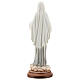 Virgen de Medjugorje 18 cm detalles dorados polvo de mármol s5