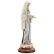 Imagem Nossa Senhora de Medjugorje túnica cinzenta detalhes dourados, pó de mármore pintado à mão, 17x6 cm s4