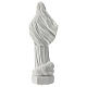 Our Lady of Medjugorje, white marble dust statue, 30 cm, OUTDOOR s5