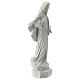 Madonna di Medjugorje polvere di marmo 30 cm bianco ESTERNO s4