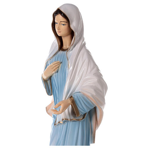 Lady of Medjugorje statue reconstituted marble painted church 100 cm OUTDOORS 5