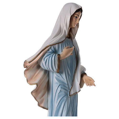 Our Lady of Medjugorje painted statue, marble dust, 90 cm, OUTDOOR 6
