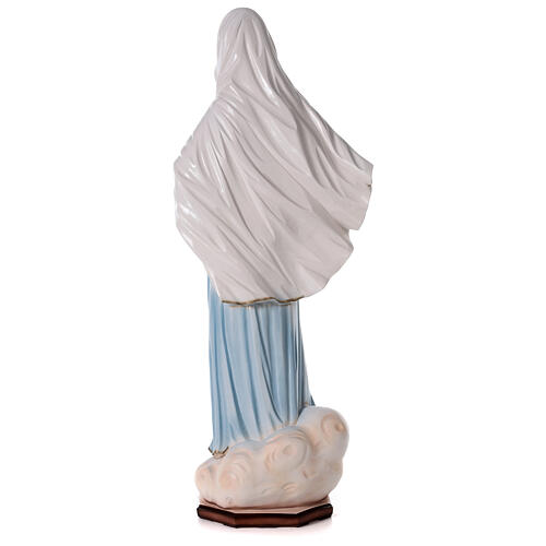 Our Lady of Medjugorje painted statue, marble dust, 90 cm, OUTDOOR 8