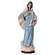 Imagem Nossa Senhora de Medjugorje pó de mármore pintado 90,5 cm PARA EXTERIOR s1