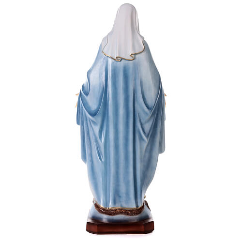 Our Lady of the Miraculous Medal, painted marble dust, 110 cm, OUTDOOR 7