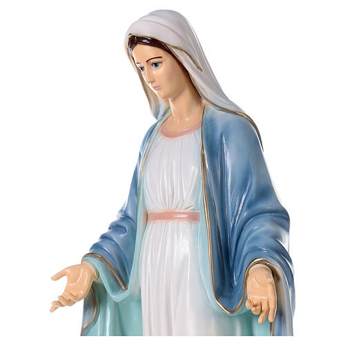 Virgen Medjugorje polvo de mármol pintada 110 cm EXTERIOR 4
