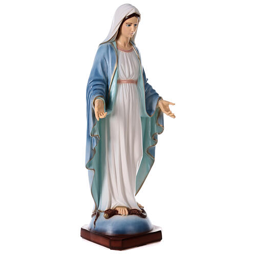 Our lady of Grace in painted reconstituted marble 43 inc, OUTDOOR 5