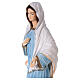 Our Lady of Medjugorje, light blue dress, marble dust, 120 cm, OUTDOOR s4
