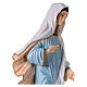 Our Lady of Medjugorje, light blue dress, marble dust, 120 cm, OUTDOOR s6