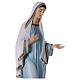 Imagem Nossa Senhora de Medjugorje túnica azul clara pó de mármore pintado 81,5x30 cm PARA EXTERIOR s2