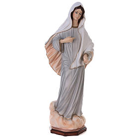 Painted statue, Our Lady of Medjugorje, marble dust, 150 cm, OUTDOOR