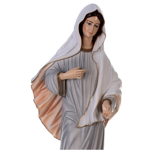 Painted statue, Our Lady of Medjugorje, marble dust, 150 cm, OUTDOOR 3