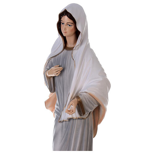 Painted statue, Our Lady of Medjugorje, marble dust, 150 cm, OUTDOOR 5