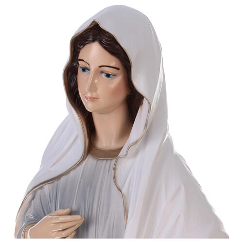 Madonna Medjugorje dipinta polvere marmo 150 cm ESTERNO 2