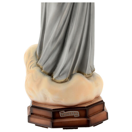 Virgen Medjugorje vestido gris polvo de mármol 60 cm EXTERIOR 5
