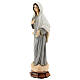 Statue of Lady of Medjugorje grey tunic reconstituted marble 60 cm OUTDOORS s3