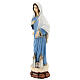 Our Lady of Medjugorje statue with church, marble dust, 60 cm, EXTERIOR s3