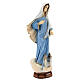 Our Lady of Medjugorje statue with church, marble dust, 60 cm, EXTERIOR s5