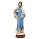Imagem Nossa Senhora de Medjugorje túnica azul clara e igreja de São Tiago pó de mármore pintado à mão 61x24,5 cm PARA EXTERIOR s1