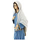 Imagem Nossa Senhora de Medjugorje túnica azul clara e igreja de São Tiago pó de mármore pintado à mão 61x24,5 cm PARA EXTERIOR s4
