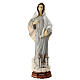Painted marble dust statue, Our Lady of Medjugorje with church, 60 cm, OUTDOOR s1