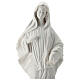Our Lady of Medjugorje statue, white marble dust, 60 cm, OUTDOOR s2