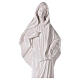 Our Lady of Medjugorje statue, white marble dust, 60 cm, OUTDOOR s8