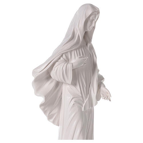 Virgen Medjugorje polvo mármol blanco 60 cm EXTERIOR 12
