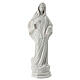 Notre-Dame Medjugorje poudre marbre blanc 60 cm EXTÉRIEUR s1