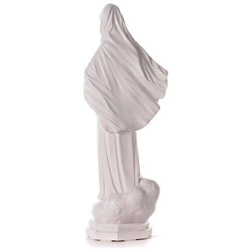 Imagem Nossa Senhora de Medjugorje pó de mármore branco 62x22 cm PARA EXTERIOR 13