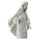 Imagem Nossa Senhora de Medjugorje pó de mármore branco 62x22 cm PARA EXTERIOR s4