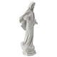 Imagem Nossa Senhora de Medjugorje pó de mármore branco 62x22 cm PARA EXTERIOR s5