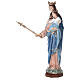 Statue Vierge à l'Enfant couronne poudre de marbre 105 cm EXTÉRIEUR s3