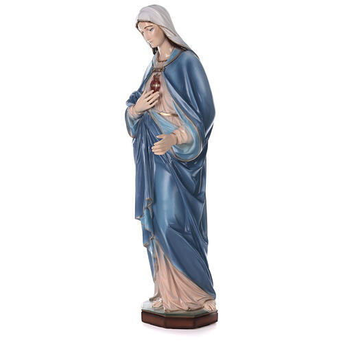Statue du Coeur Immaculé de Marie poudre de marbre 105 cm EXTÉRIEUR 3
