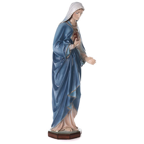 Statue du Coeur Immaculé de Marie poudre de marbre 105 cm EXTÉRIEUR 5